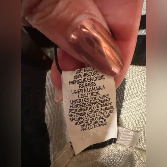 Modena New York Boho Kimono Cardigan | Black & White Floral Lightweight OS NWT - Picture 13 of 13